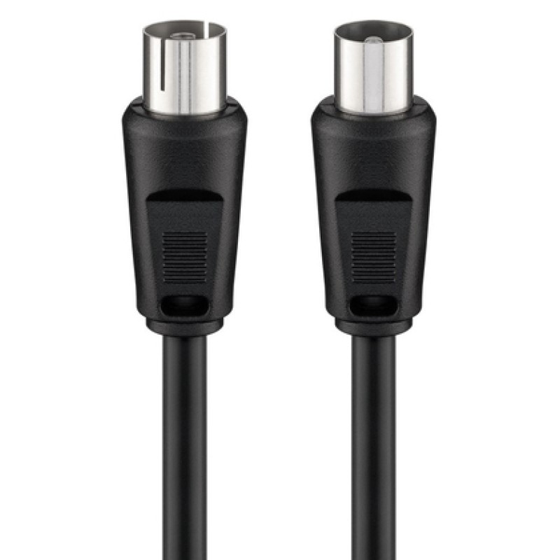 GOOBAY καλώδιο κεραίας αρσενικό σε θηλυκό 11509, <70dB, CCS, 0.5m, μαύρο