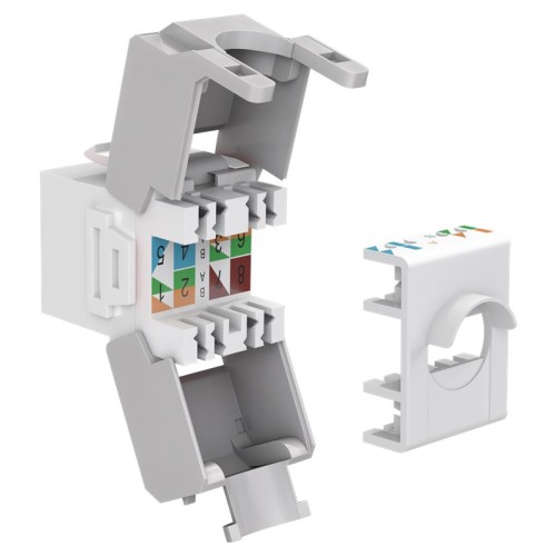 GOOBAY Keystone module RJ45 CAT 6A 90867, UTP, λευκό
