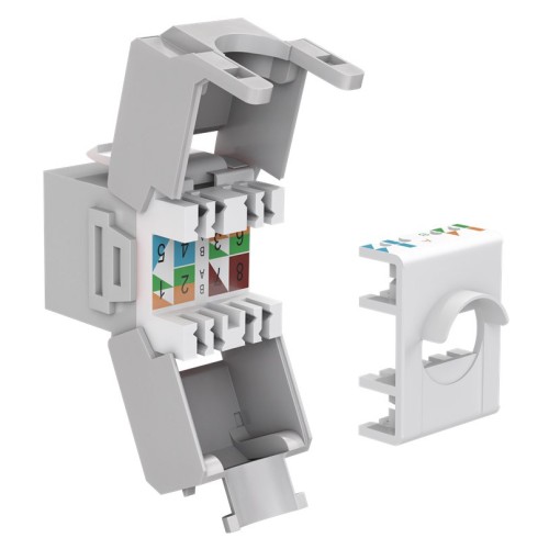 GOOBAY Keystone module RJ45 CAT 6A 90693, UTP, γκρι