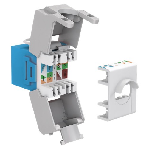 GOOBAY Keystone module RJ45 CAT 6A 90688, UTP, μπλε