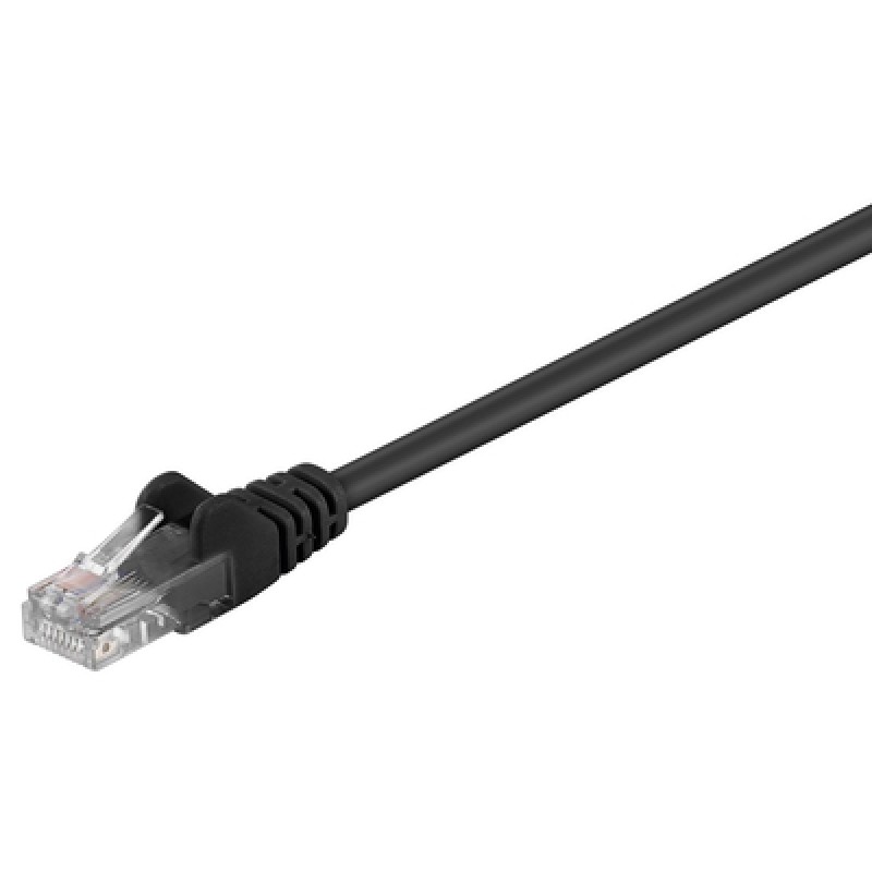 GΟOBAY καλώδιο δικτύου 68643, CAT 5e U/UTP, CCA, PVC, 0.5m, μαύρο