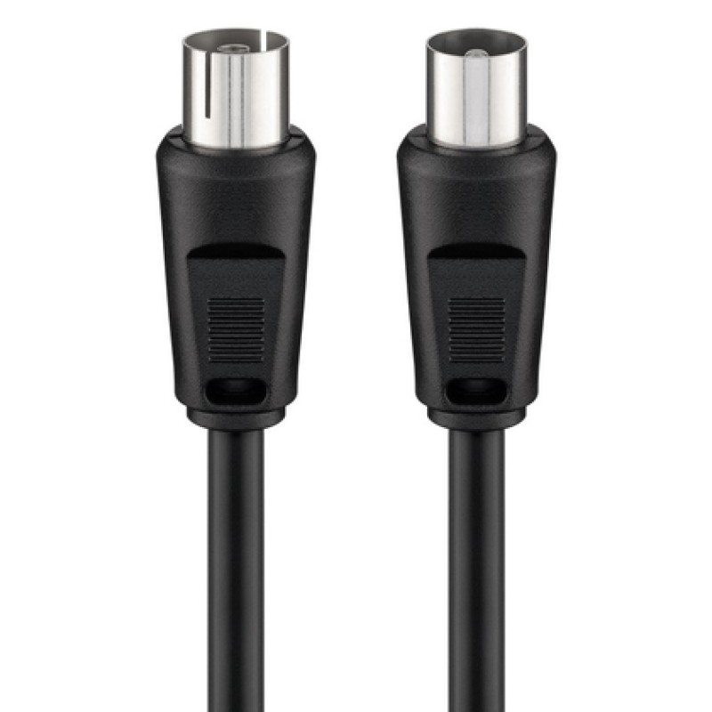 GOOBAY καλώδιο κεραίας αρσενικό σε θηλυκό 11723, <70dB, CCS, 5m, μαύρο