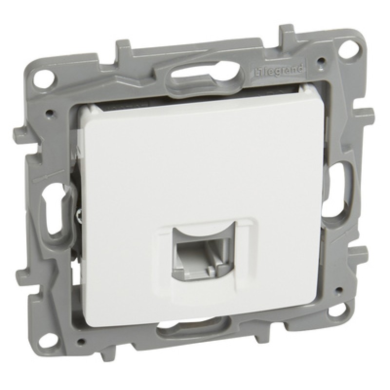 LEGRAND πρίζα RJ11 764569, λευκή