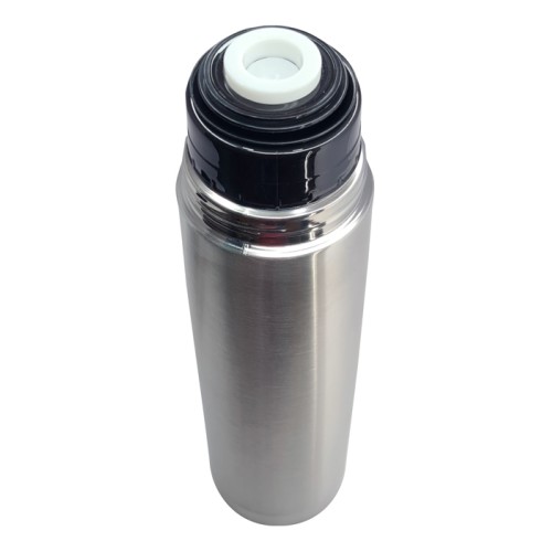 BRUNO θερμός BRN-0069, με καπάκι-κύπελλο, anti-slip, 1000ml, ασημί