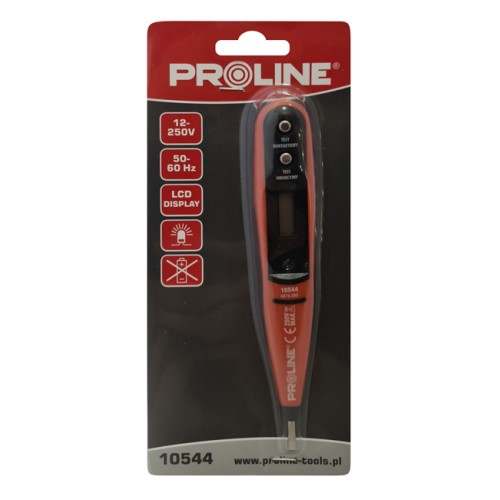 PROLINE ανιχνευτής τάσης 10544 με εύρος μέτρησης 12-250V, 50-500Hz, 16cm