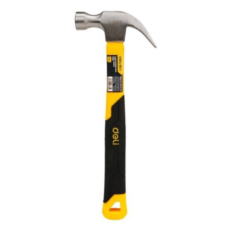 DELI σφυρί προκοβγάλτης DL5002 με αντιολισθητική Fiberglass λαβή, 500gr, 340mm