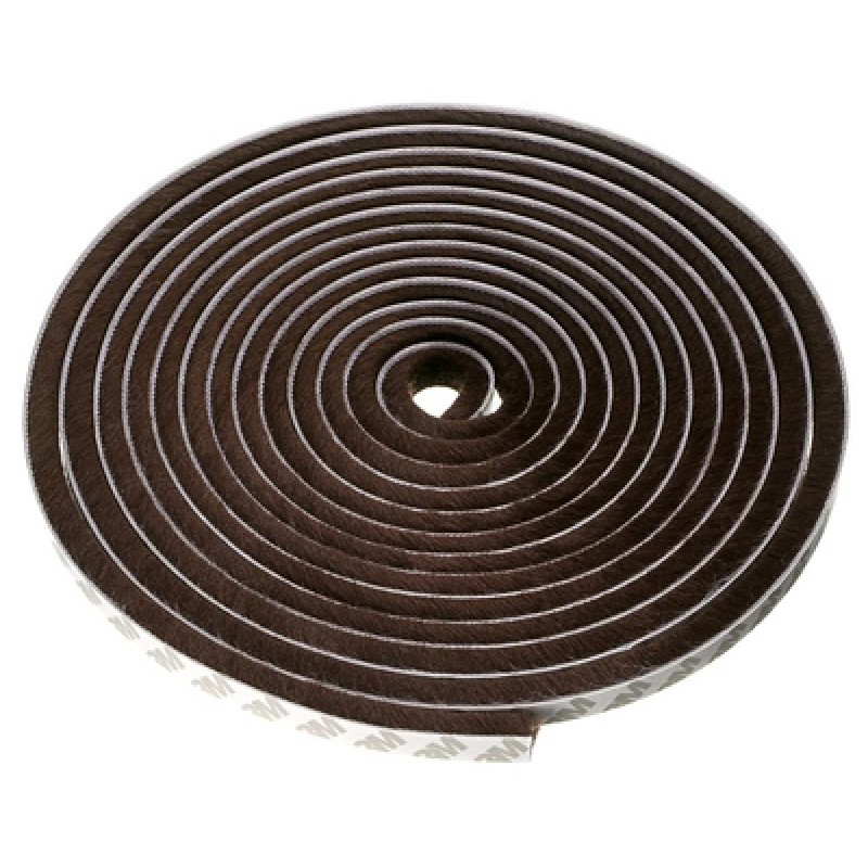 HOME USE Αυτοκόλλητη μονωτική ταινία HUH-0086 για παράθυρα, 7x6mm, 5m, καφέ