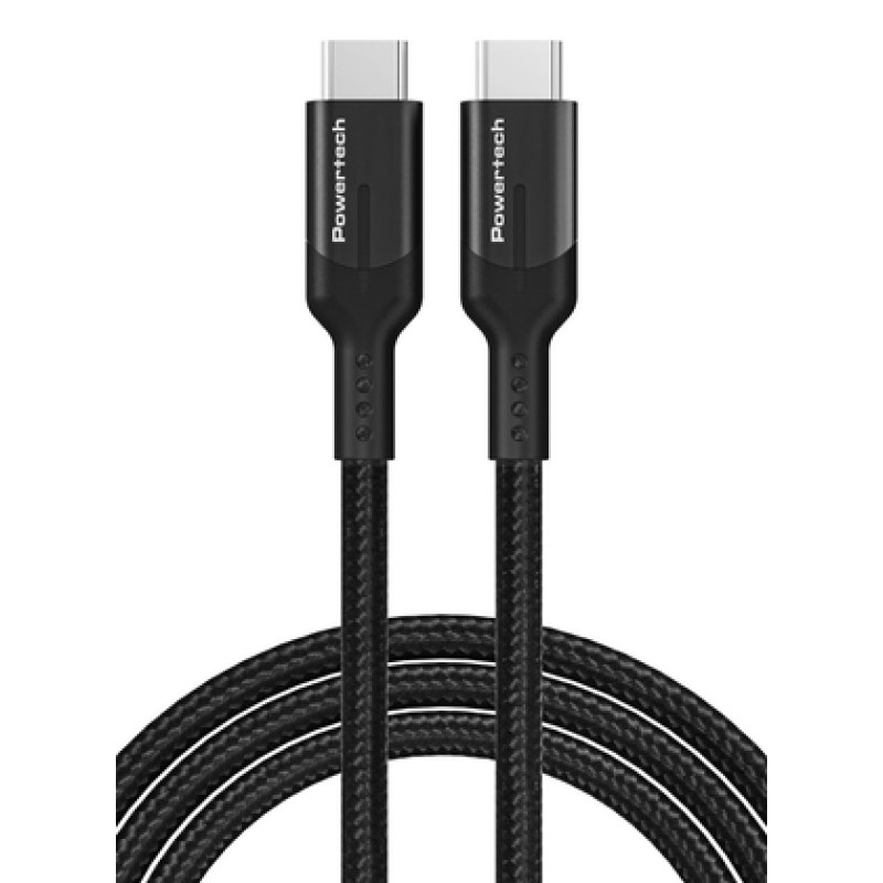 POWERTECH καλώδιο USB-C PTR-0140, PD 240W 5A, copper, 1m, μαύρο