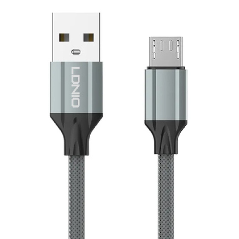 LDNIO καλώδιο Micro USB σε USB LS441, 2.4A, 1m, γκρι