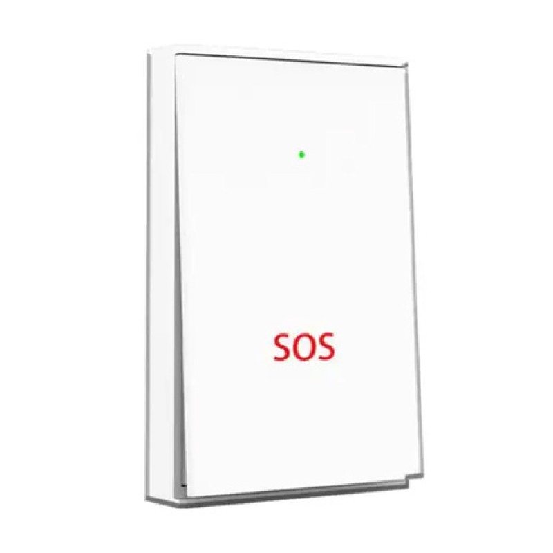 Κουμπί πανικού B100-SOS για συναγερμούς, επιτοίχιο, 433MHz eV1527