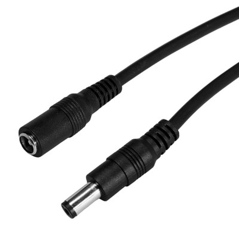 POWERTECH καλώδιο επέκτασης DC CAB-P030, 5.5 x 2.1mm, 10m, μαύρο