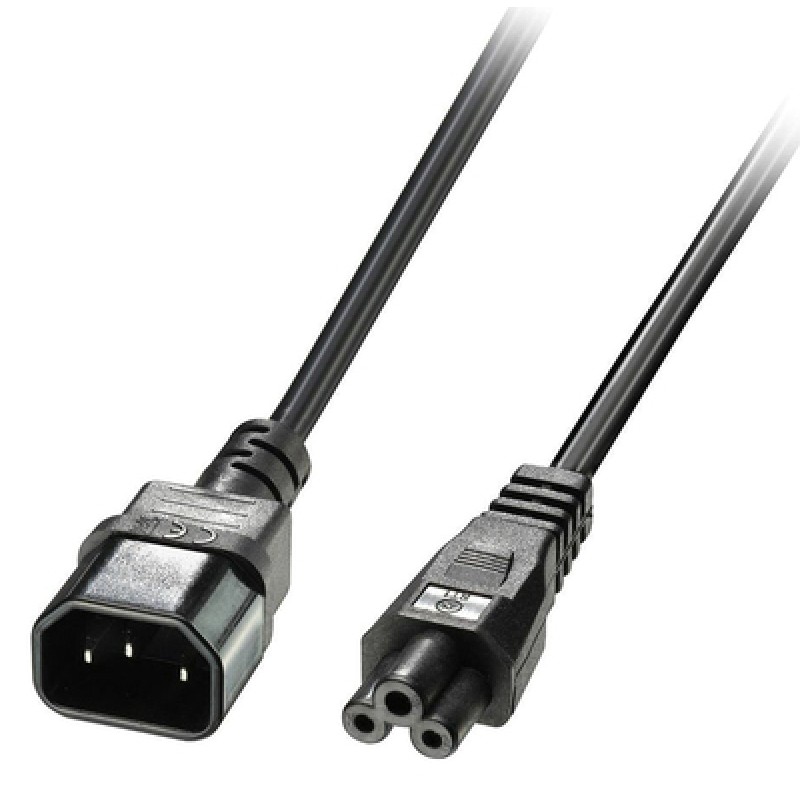 POWERTECH καλώδιο τροφοδοσίας CAB-P034, 0.75mm², copper, 1m, μαύρο