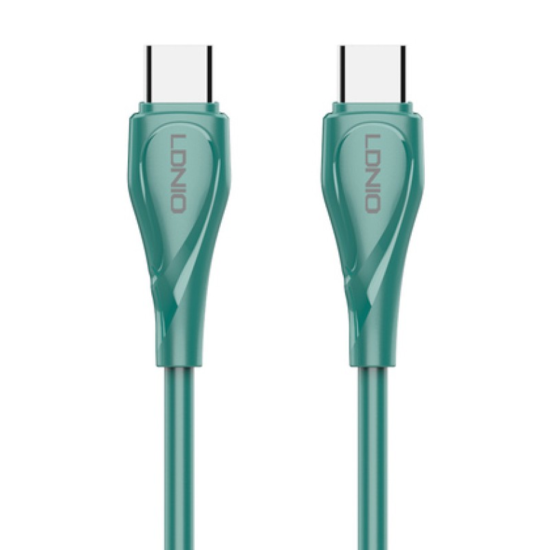 LDNIO καλώδιο USB-C σε USB-C LC611C, 65W PD, 1m, πράσινο