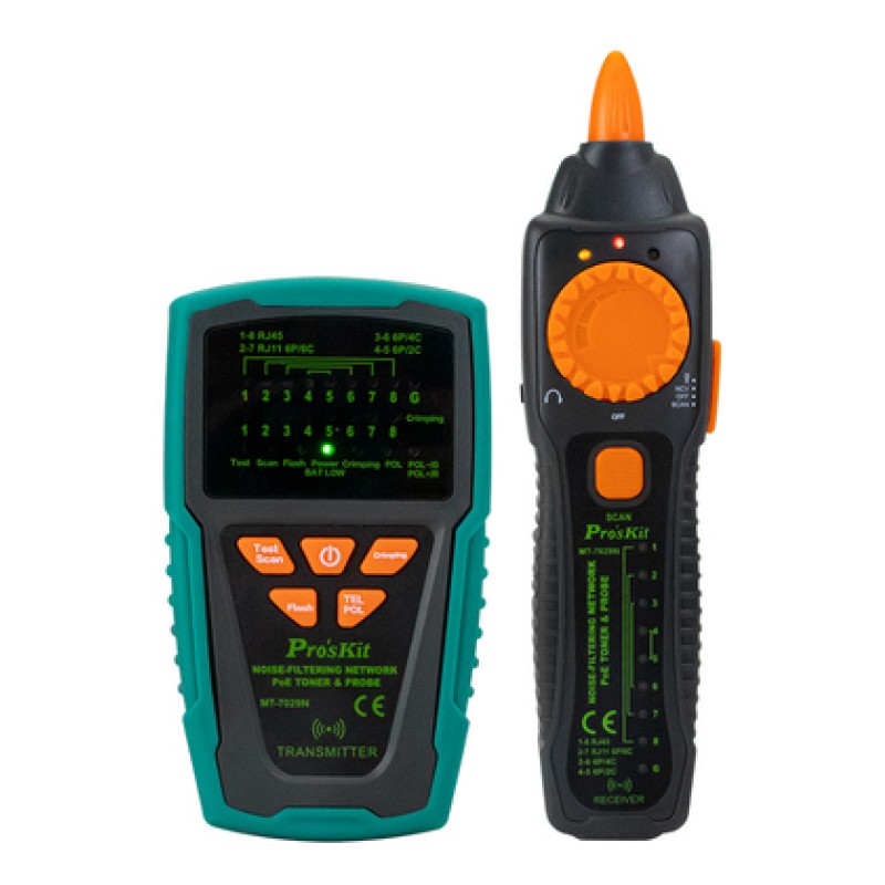 PROSKIT tester καλωδίων δικτύου MT-7029N για RJ45/11/12