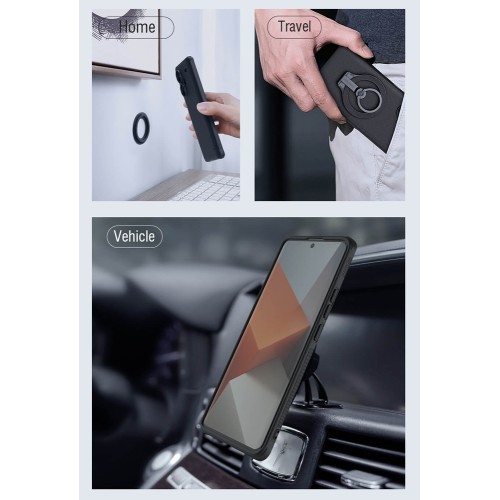 NILLKIN θήκη Super Frosted Shield Magnetic Xiaomi Note 13 Pro Plus μαύρη