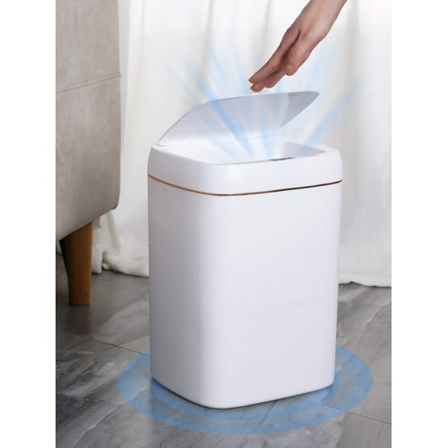 HOME USE κάδος απορριμμάτων HUH-0188 με φωτοκύτταρο, 13lt, λευκός