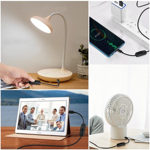 POWERTECH καλώδιο USB-C σε USB CAB-UC085 με διακόπτη, 2A, 2m, μαύρο