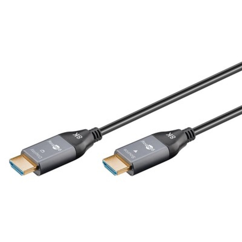 GOOBAY καλώδιο HDMI 2.1 65559 με Ethernet, 8K/60Hz, 48 Gbps, 20m, μαύρο