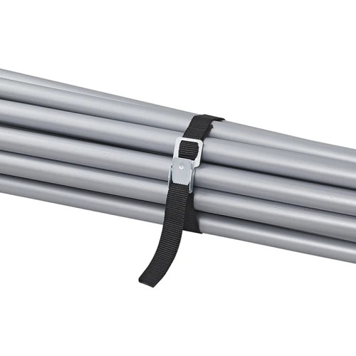 PROPLUS ιμάντες πρόσδεσης 321285 με μεταλλική αγκράφα, 40cm, μαύρο, 4τμχ