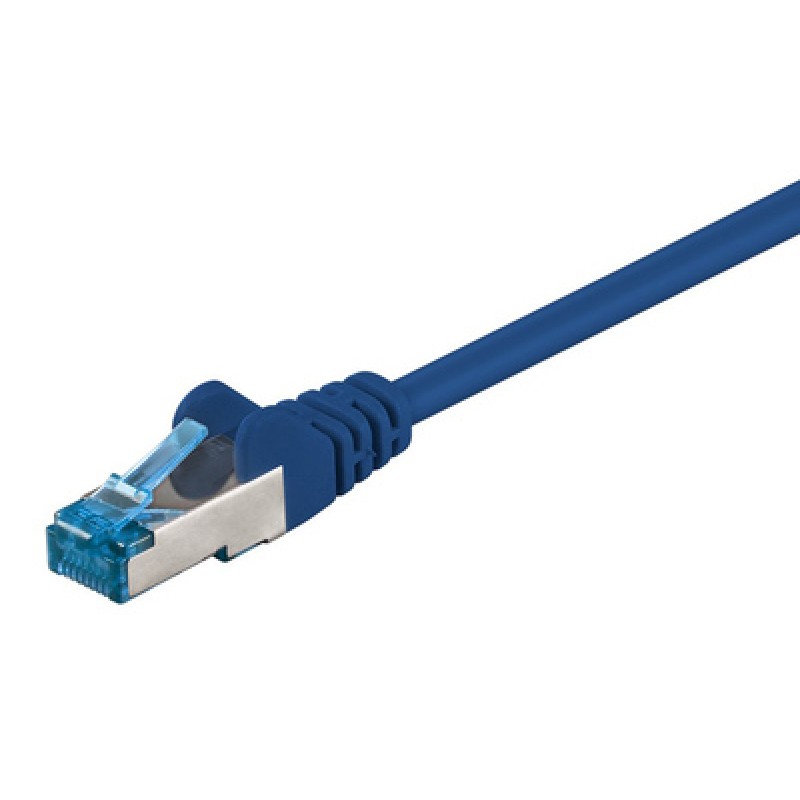 GOOBAY καλώδιο δικτύου 93677, CAT 6A S/FTP (PiMF), Copper, 1m, μπλε