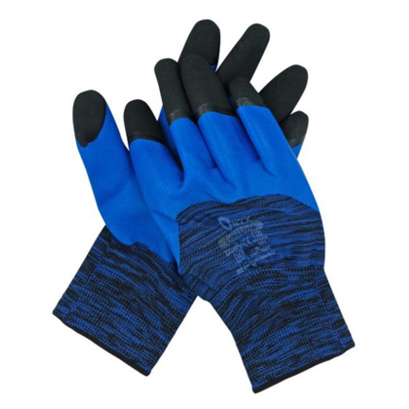 MOJE AUTO γάντια εργασίας 96-028, αντιολισθητικά, one size, μπλε-μαύρο