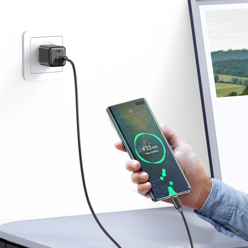 USAMS καλώδιο USB-C σε USB US-SJ688, 3A, 480Mbps, 1m, μαύρο