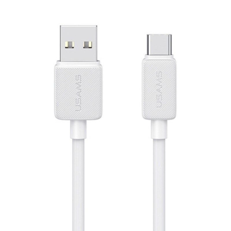 USAMS καλώδιο USB-C σε USB US-SJ688, 3A, 480Mbps, 1m, λευκό