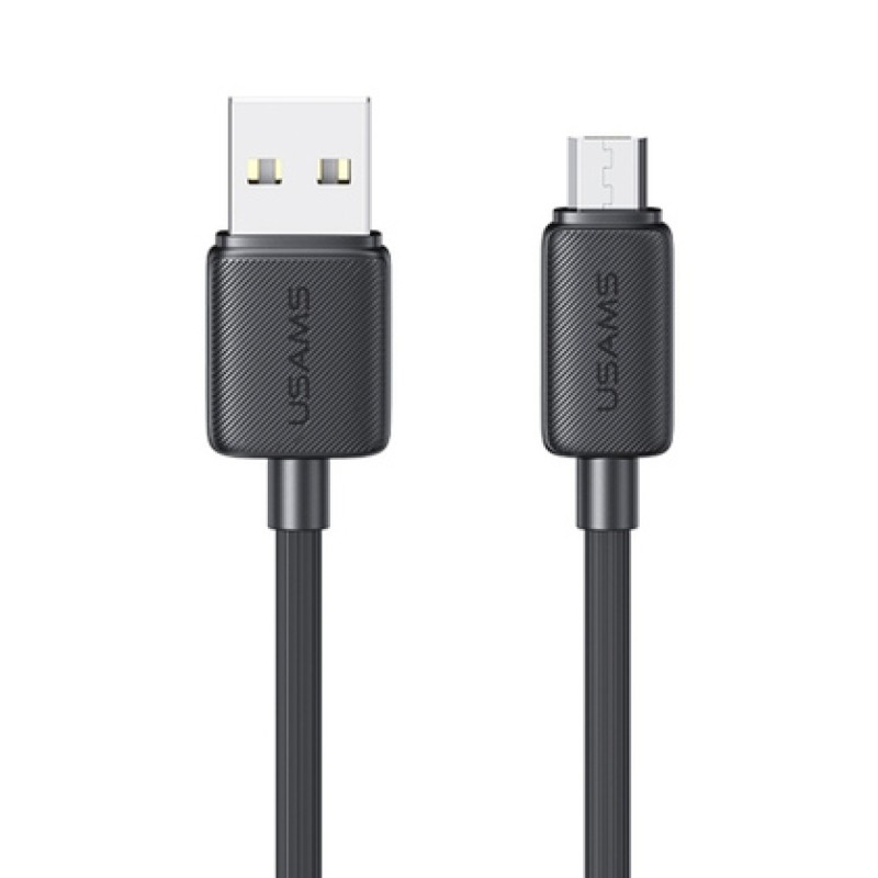 USAMS καλώδιο micro USB σε USB US-SJ690, 2A, 480Mbps, 1m, μαύρο