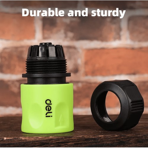 DELI ταχυσύνδεσμος για λάστιχο DL8793 με water stop, 1/2