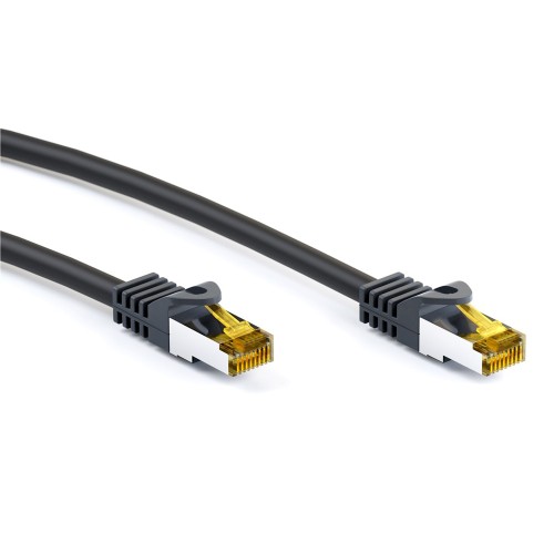 GOOBAY καλώδιο δικτύου 91608, CAT 7 S/FTP, 500MHz, CU, 2m, μαύρο