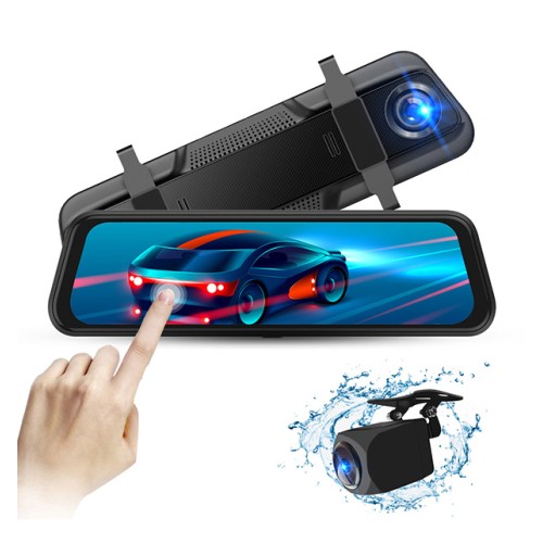 POWERTECH καθρέφτης αυτοκινήτου με κάμερες PT-1330, μπροστινή/οπισθοπορείας, 9.66