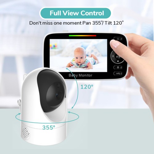 POWERTECH ενδοεπικοινωνία μωρού PT-1344 με κάμερα & οθόνη 4.3