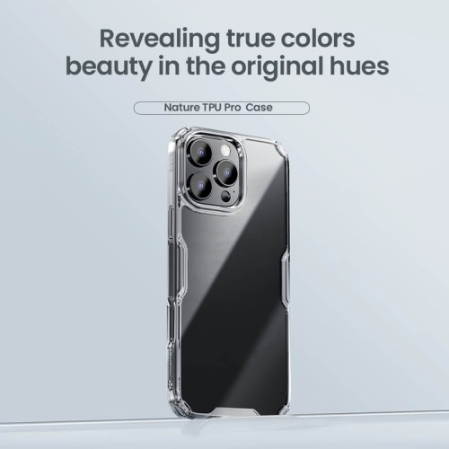NILLKIN θήκη Nature TPU Pro για iPhone 16 Pro Max, διάφανη-μπλε