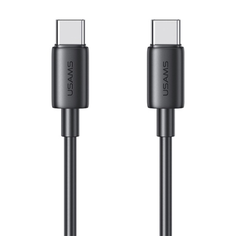 USAMS καλώδιο USB-C US-SJ711, 60W, 480Mbps, 1m, μαύρο