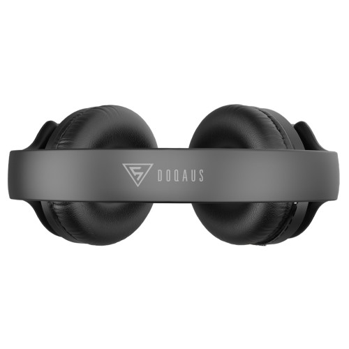 DOQAUS headphones DESIGN 1, ασύρματα & ενσύρματα, Φ40mm, 600mAh, μαύρα