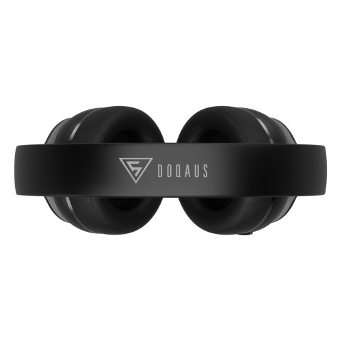 DOQAUS headphones DESIGN 3, ασύρματα & ενσύρματα, Φ40mm, 600mAh, μαύρα