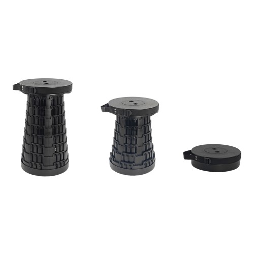 POWERTECH πτυσσόμενο καρεκλάκι HUH-0230, αντοχή έως 250kg, 25.5x45cm, μαύρο