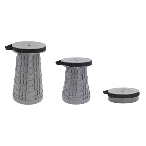 POWERTECH πτυσσόμενο καρεκλάκι HUH-0231, αντοχή έως 250kg, 25.5x45cm, γκρι