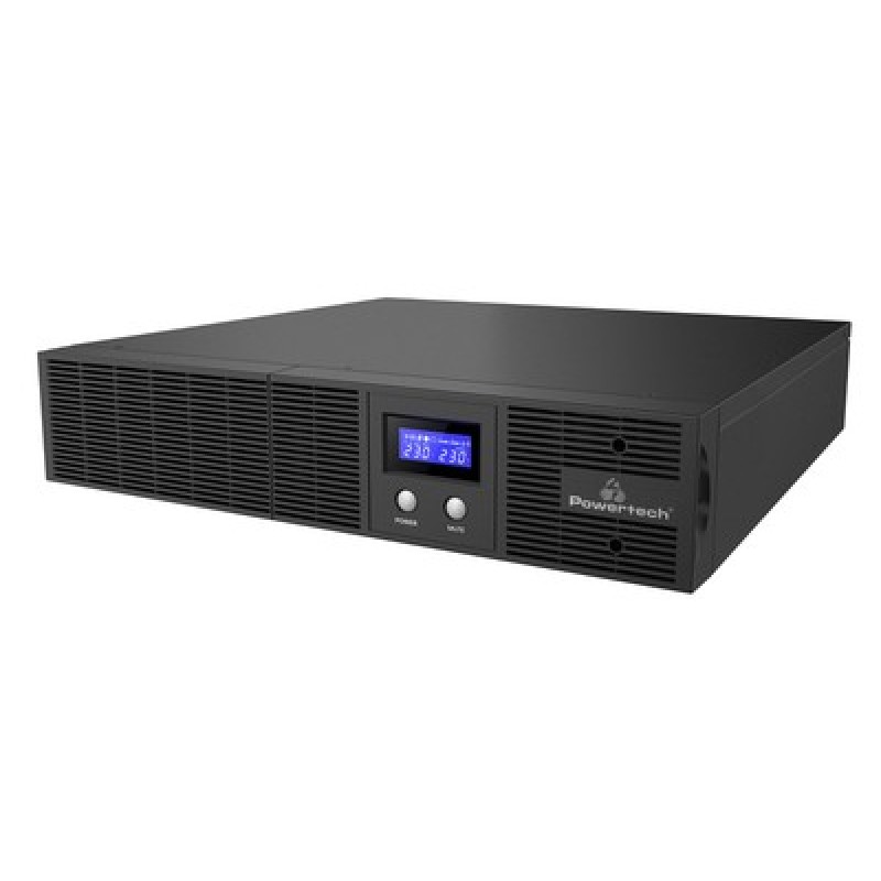 POWERTECH UPS Line Interactive PT-1409 για rack 2U, με οθόνη, 3000VA/2100W, 8x AC output