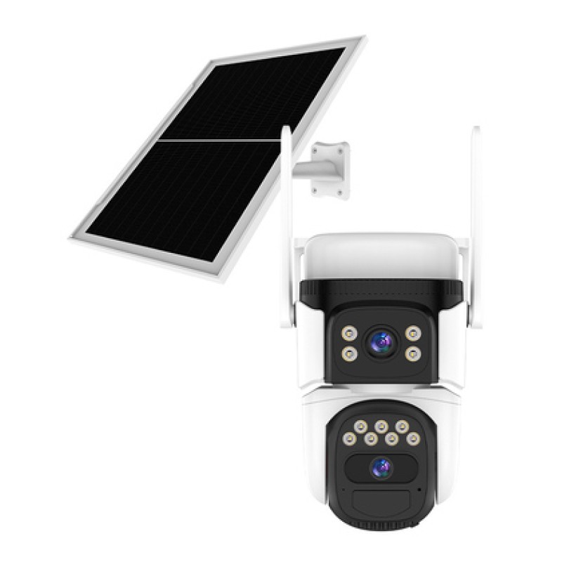 VSTARCAM smart ηλιακή κάμερα CB621DR, dual lens, 3MP, WiFi, SD, PTZ, IP66