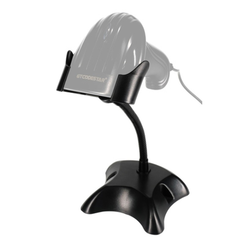 GTCODESTAR βάση για barcode scanner GTC-STAND, εύκαμπτος μεταλλικός βραχίονας, μαύρη