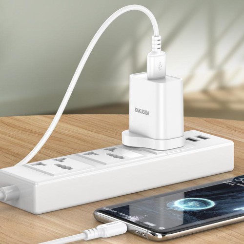 KAKUSIGA καλώδιο USB-C σε USB KSC-982, 3A, 480Mbps, 1m, λευκό