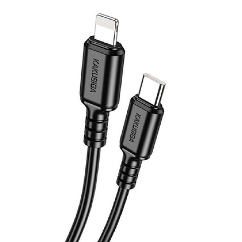 KAKUSIGA καλώδιο Lightning σε USB-C KSC-982, 20W, 480Mbps, 1m, μαύρο