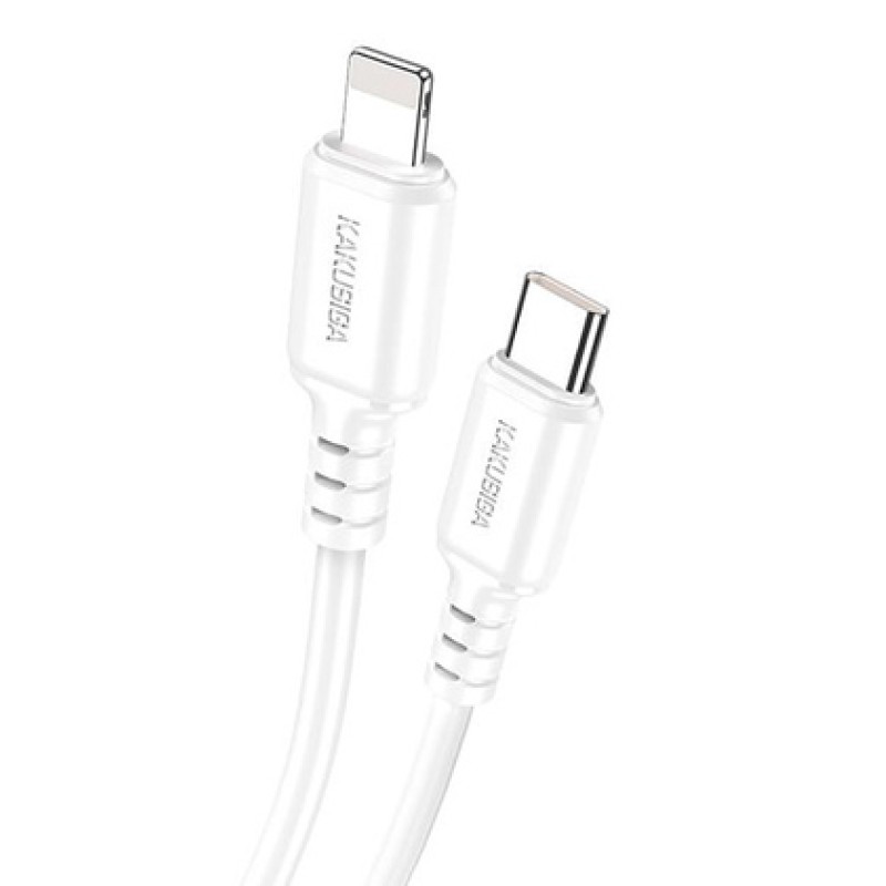 KAKUSIGA καλώδιο Lightning σε USB-C KSC-982, 20W, 480Mbps, 1m, λευκό