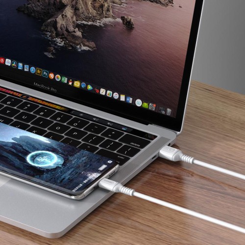 KAKUSIGA καλώδιο USB-C σε USB KSC-805, 3A, 480Mbps, 1m, λευκό