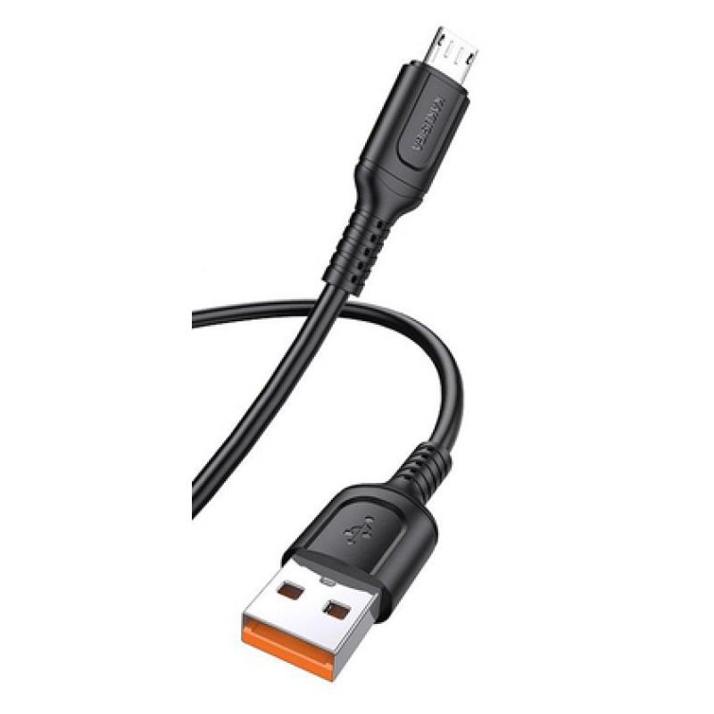 KAKUSIGA καλώδιο micro USB σε USB KSC-805, 2.4A, 480Mbps, 1m, μαύρο