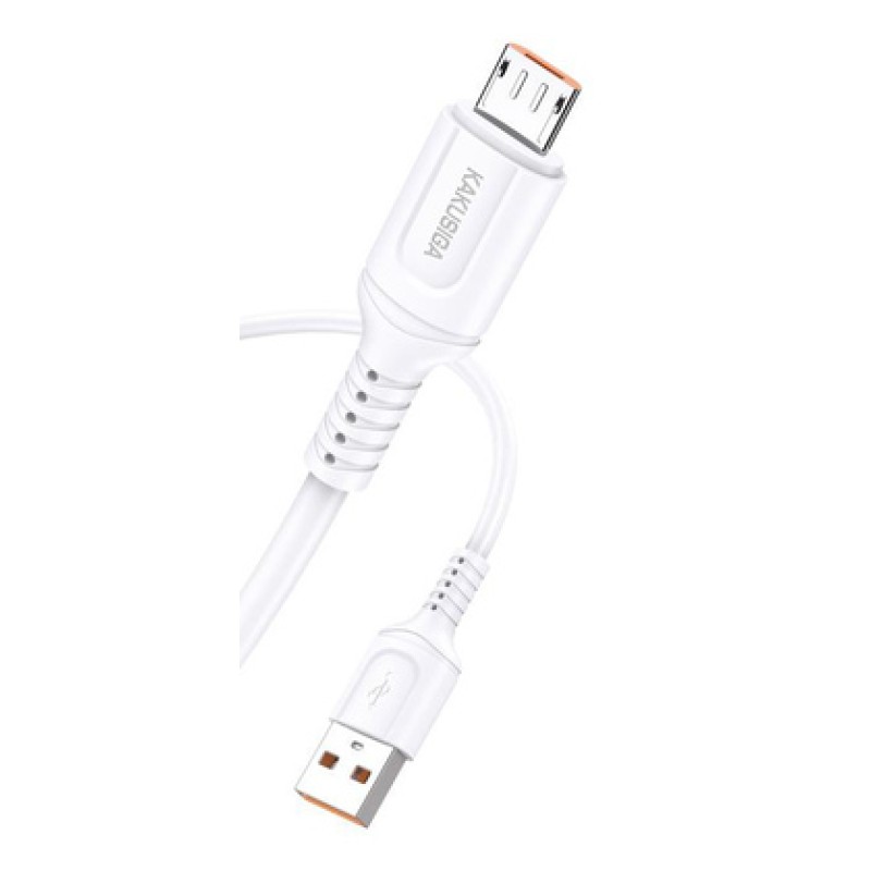 KAKUSIGA καλώδιο micro USB σε USB KSC-805, 2.4A, 480Mbps, 1m, λευκό