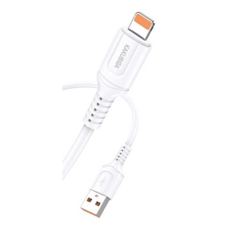 KAKUSIGA καλώδιο Lightning σε USB KSC-805, 2.4A, 480Mbps, 1m, λευκό