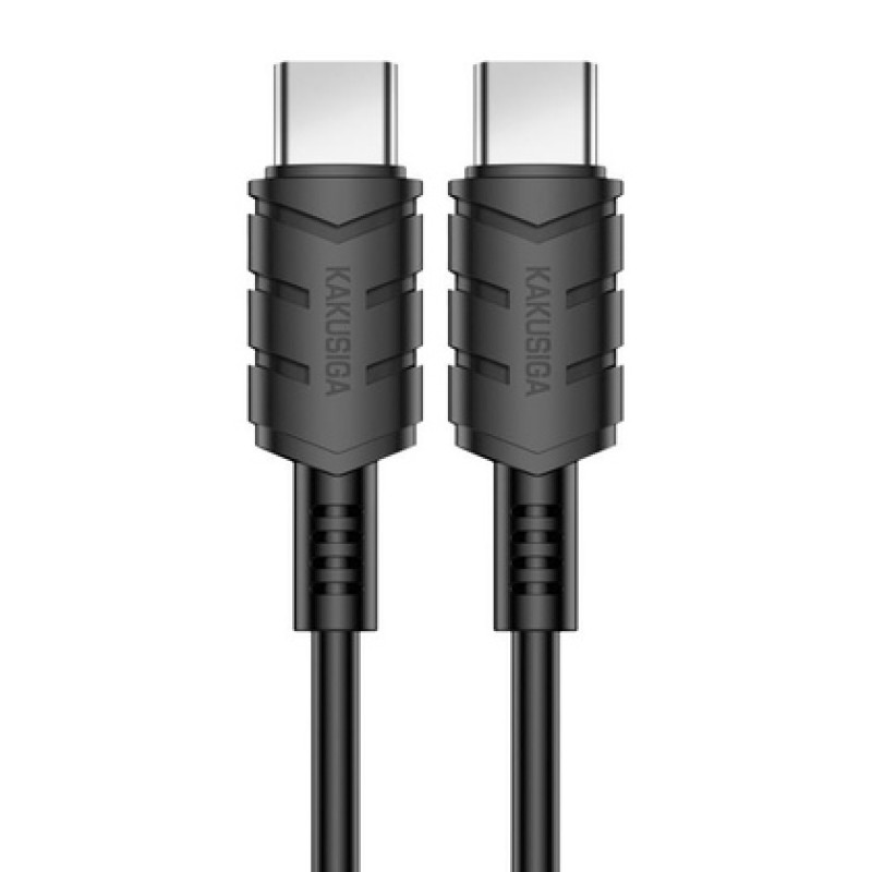 KAKUSIGA καλώδιο USB-C σε USB-C KSC-710, 60W, 480Mbps, 1.2m, μαύρο