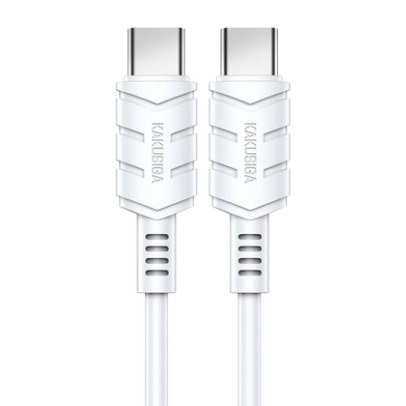KAKUSIGA καλώδιο USB-C σε USB-C KSC-710, 60W, 480Mbps, 1.2m, λευκό
